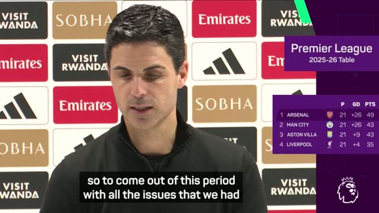 Arsenal in a strong position despite 'missed opportunity' against Liverpool - Arteta