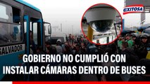 Gobierno no cumplió con instalar cámaras de seguridad dentro de buses, señala dirigente