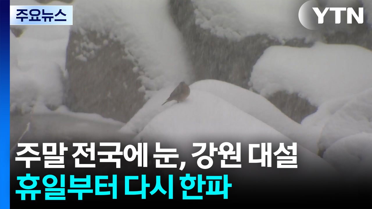 [날씨] 주말 전국에 눈, 강원 대설...휴일부터 다시 한파 / YTN