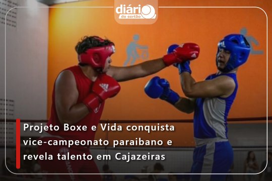 Projeto Boxe e Vida conquista vice-campeonato paraibano e revela talento em Cajazeiras