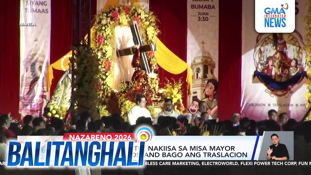 Libo-libong deboto, nakiisa sa Misa Mayor ssa Quirino Grandstand bago ang traslacion | Balitanghali