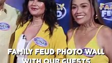 Family Feud: Photo wall with celebrity guests | Online Exclusive