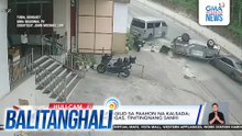 Van, napaatras at tumagilid sa paahon sa kalsada; kargang 114 sako ng bigas, tinitingnang sanhi ng aksidente | Balitanghali
