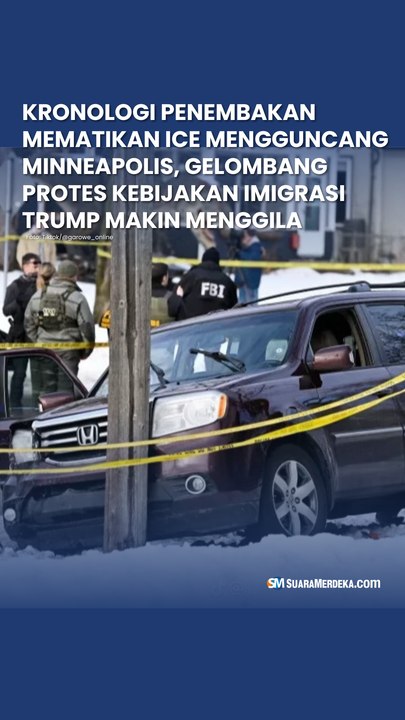 Kronologi Penembakan Mematikan ICE Mengguncang Minneapolis, Gelombang Protes Kebijakan Imigrasi Trump Makin Menggila