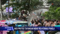 Protes Materi Mens Rea Pandji Pragiwaksono, Pemuda NU & Muhammadiyah Demo di Kantor Komdigi