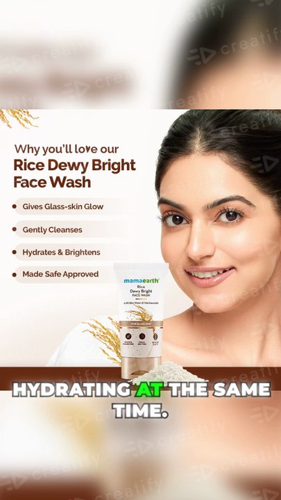 Mamaearth Rice Face Wash Review ✨ Glass Skin Glow for Men & Women 🌾💧