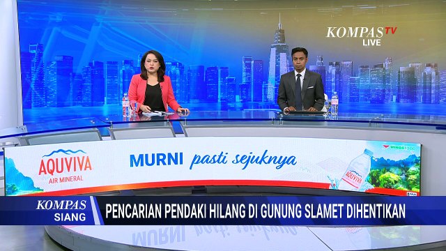 Pencarian Pendaki Hilang di Gunung Slamet Resmi Dihentikan | KOMPAS SIANG
