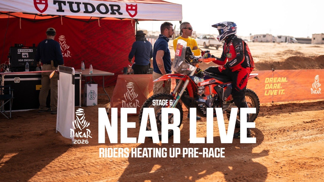 Riders heating up pre-race