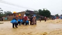 Banjir Susulan Landa Aceh Timur, Polisi Sigap Evakuasi Warga