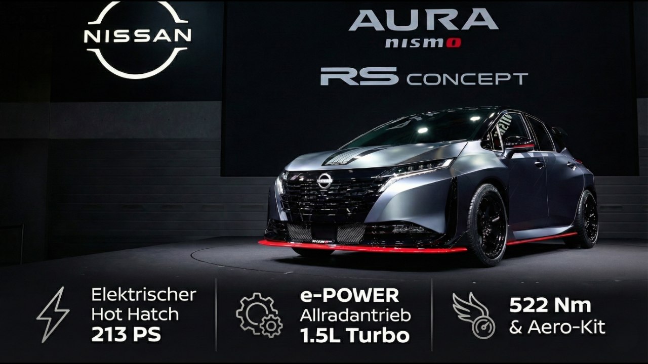Nissan Aura Nismo RS Concept: Kommt der elektrische Juke-R Nachfolger?