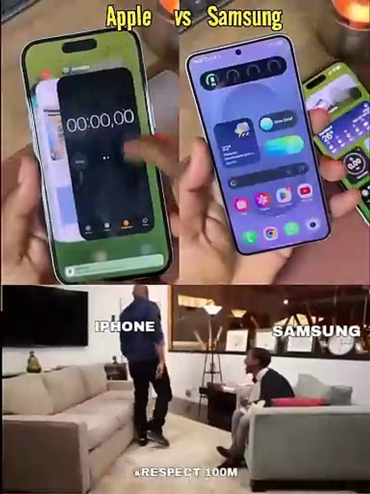 apple vs Samsung Galaxy😂 #trending #foryou #viralshorts #shorts_feed #trolface #samsung #iphone