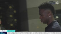 Las caras de Vinicius, Mbappé y todo el Real Madrid en la salida del hotel | Final Supercopa España