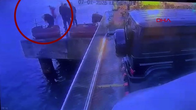Sarıyer'de hayatını kaybeden motosiklet sürücüsünün denize düştüğü anlar kamerada