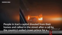 Large protests held in Iranian cities after plea from exiled crown prince