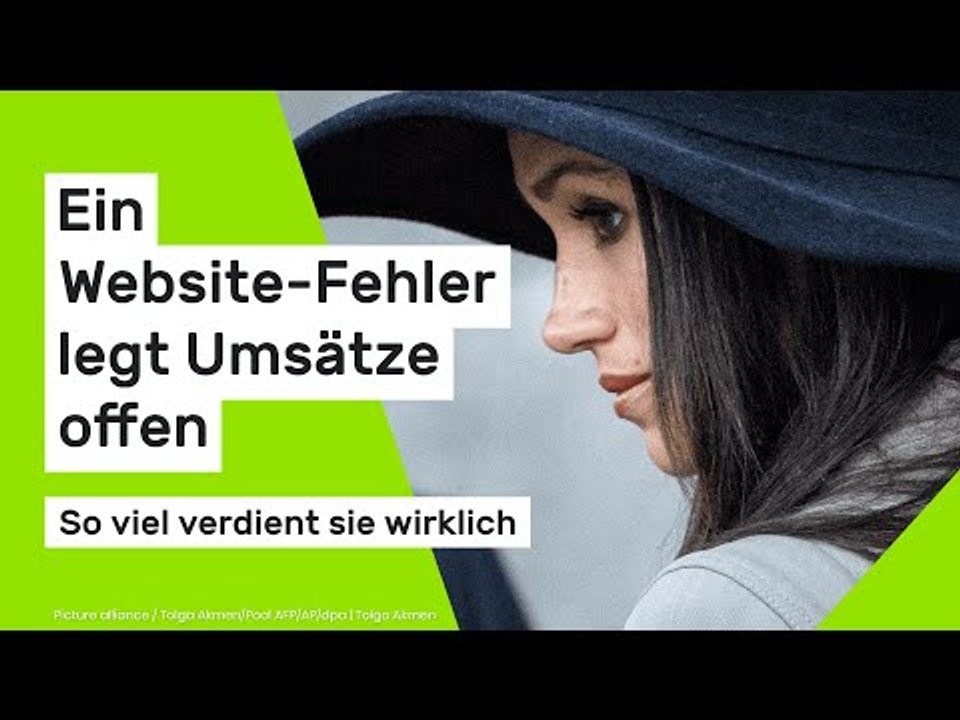Meghan Markle: Ein Website-Fehler legt Umsätze offen – so viel verdient sie wirklich