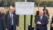 Lazio, evento Parco dei Daini: Lotito scopre la targa