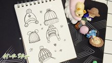 Winter Cap Doodles | Cute Winter Drawing Ideas for Beginners & Kids