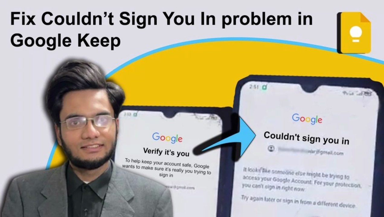 Fix Verify It’s You Error in Google Keep | Couldn’t Sign You In | Google Keep Not Opening