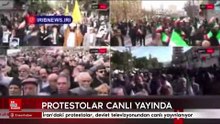 İran'daki protestolar, devlet televizyonundan canlı yayınlanıyor