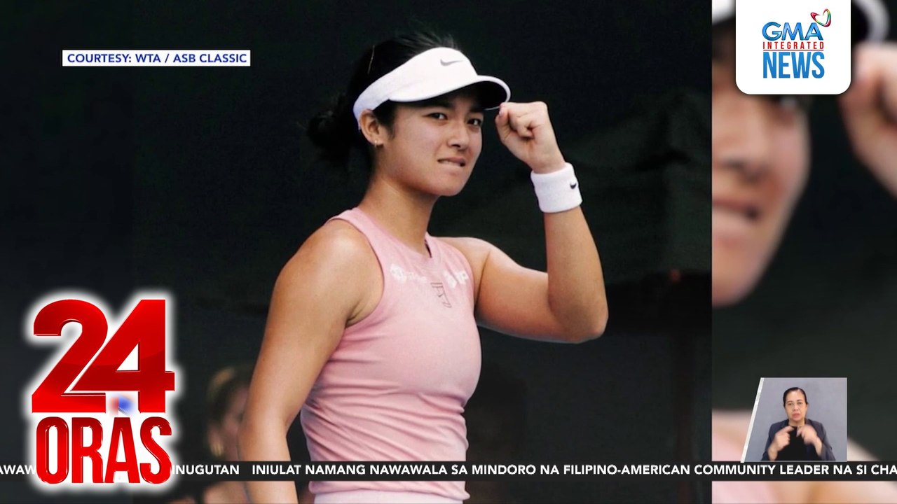 Pinay tennis superstar Alex Eala, aabante sa semifinals ng 2026 ASB Classic sa New Zealand | 24 Oras