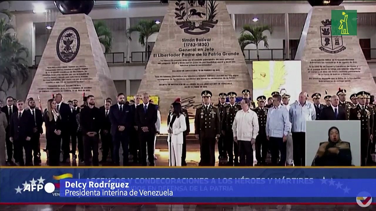 Ni "subordinados" ni "sometidos", dice presidenta de Venezuela bajo presión de Trump