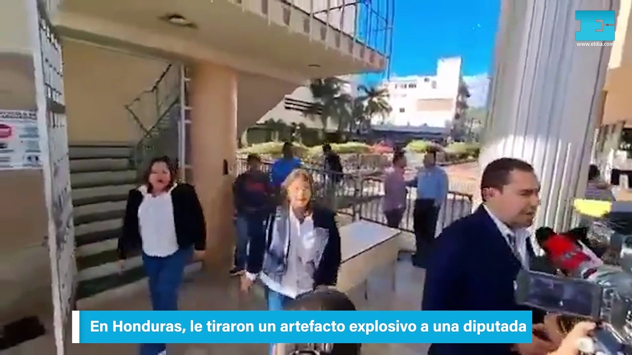 En Honduras, le tiraron un artefacto explosivo a una diputada
