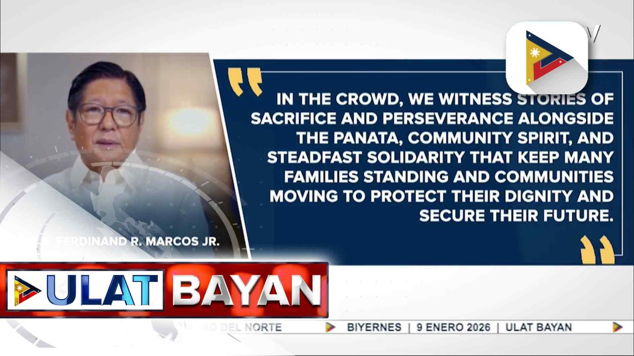 PBBM, hinikayat ang mga deboto na gawing gabay ang Hesus Nazareno sa kanilang buhay nang may malasakit, sakripisyo, at awa sa kapwa | ulat ni Kenneth Paciente