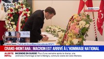 Incendie de Crans-Montana: Emmanuel Macron est arrivé à Martigny, en Suisse, où se tiendra l'hommage national aux victimes