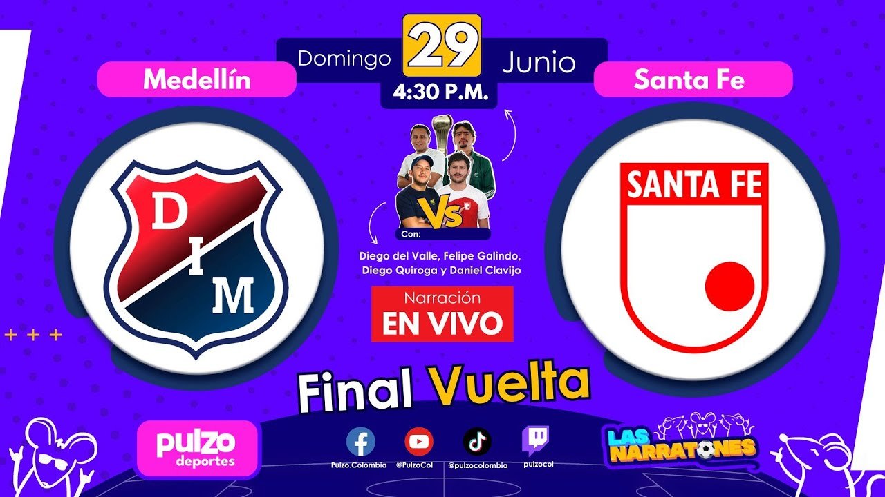 🔴 Medellín vs. Santa Fe EN VIVO, transmisión f...