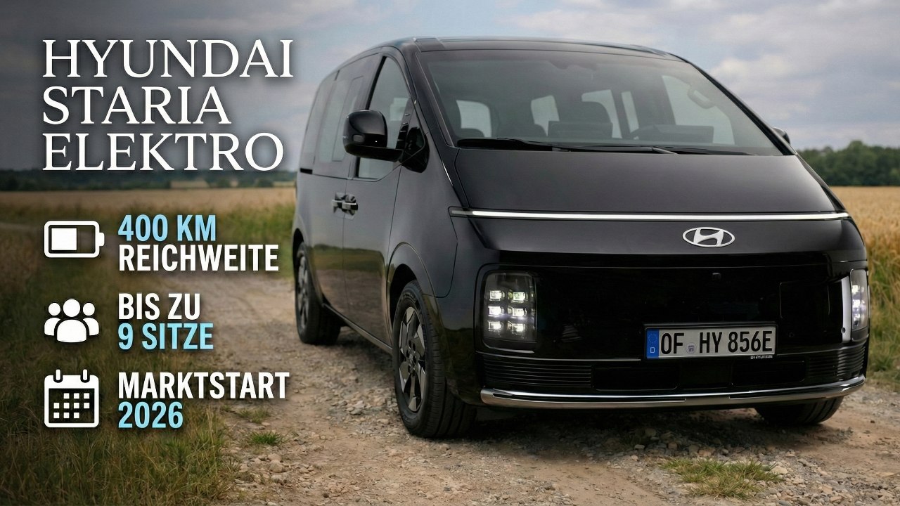 Hyundai Staria Elektro – Technische Daten & Marktstart 2026