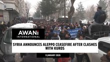 Syria announces Aleppo ceasefire after clashes with Kurds