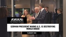 German President warns U.S. is destroying world order