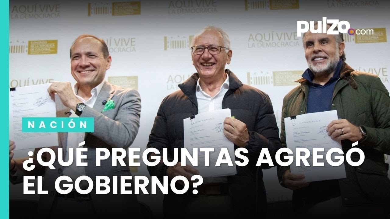 Gobierno presentó cuatro nuevas preguntas en la Consulta Popular | Pulzo