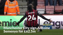 Manchester City sign Antoine Semenyo from Bournemouth for £62.5m