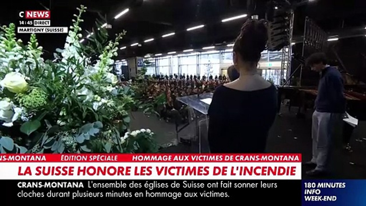Crans-Montana: Regardez les témoignages bouleversants de trois jeunes lors de la cérémonie d'hommage aux victimes de l'incendie