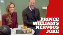 Prince William had to make a light joke after accidentally interrupting a hospital gym session
