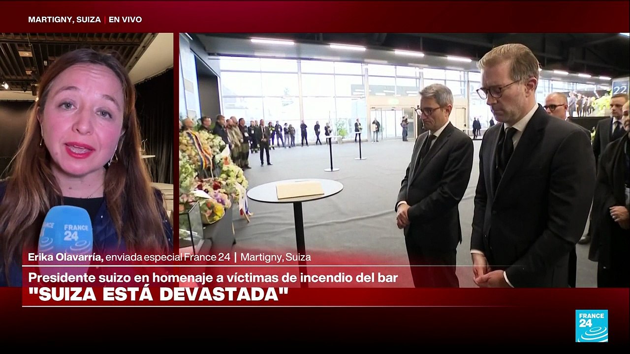 Informe desde Martigny: así se vivió el homenaje a las víctimas del incendio en Crans-Montana