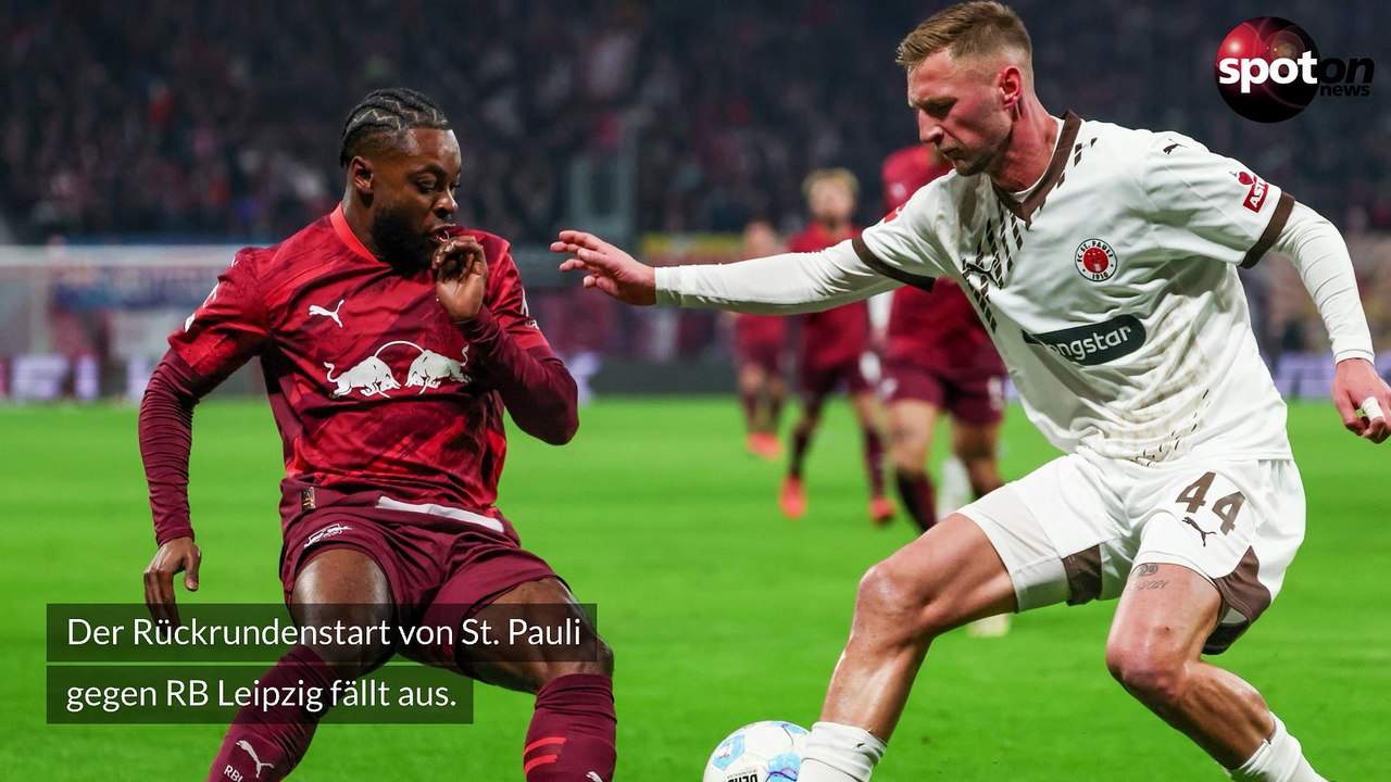 Schnee-Chaos legt Stadion lahm: St. Pauli gegen Leipzig fällt aus