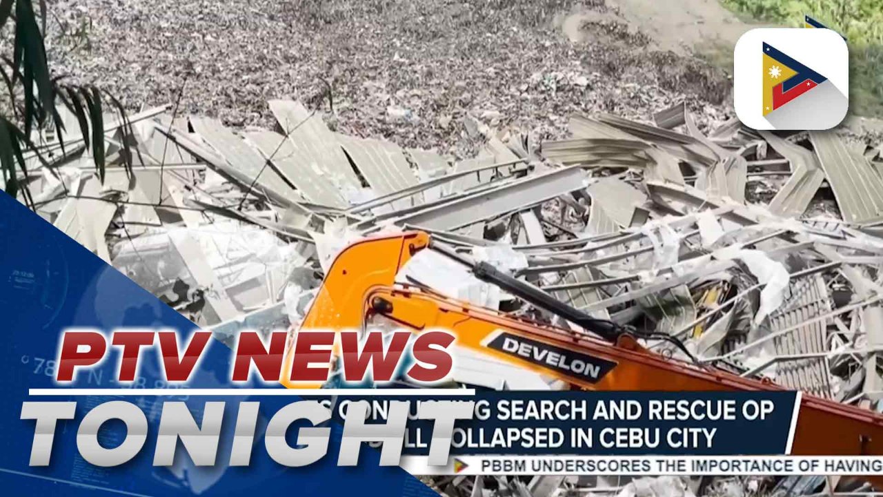 Authorities conducting search and rescue operation after landfill collapsed in Cebu City