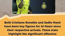 Cristiano Ronaldo and Sadio Mane all-time stats for Al-Nassr; #football