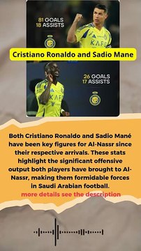 Cristiano Ronaldo and Sadio Mane all-time stats for Al-Nassr; #football