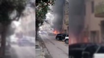 Alghero, auto in fiamme in pieno giorno: paura in via Mazzini