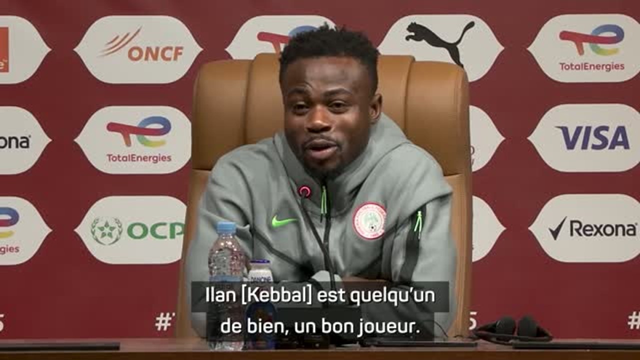 FOOTBALL : CAN 2025 : Nigeria - Duel entre joueurs du Paris FC, Simon prêt à tacler Kebbal pour la gagne !