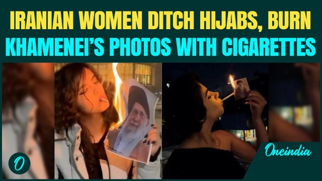 Iran BREAKING: Iranian Women, WITHOUT HIJAB, Burn Khamenei’s Photos With Cigarettes | Iran Protests