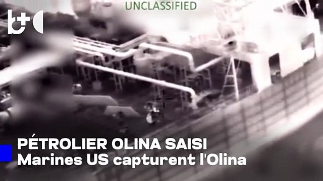 Images publiées de la saisie du pétrolier par les forces américaines dans les Caraïbes