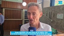 Hugo Garófalo, de una ONG de la región, tras la tensa audiencia por el aumento de la tarifa del agua