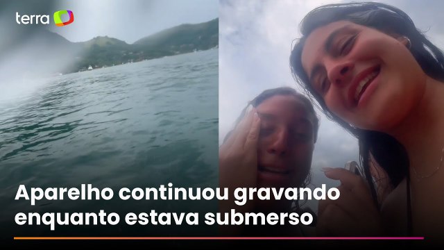 Celular cai no mar e 'sobrevive' após ficar 17 minutos submerso