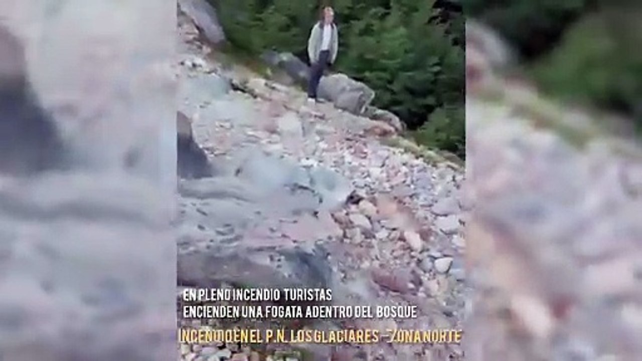 En pleno incendio sorprenden a turistas a extranjeros haciendo una fogata adentro del bosque