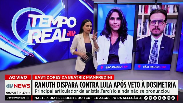 PL da Dosimetria: Ramuth dispara contra Lula após veto ao projeto | TEMPO REAL