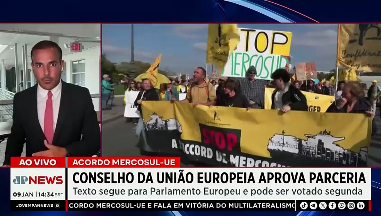 Acordo Mercosul-UE: conselho da União Européia aprova parceria entre blocos | TEMPO REAL